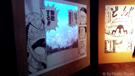 Some portions of the manga as wall decoration